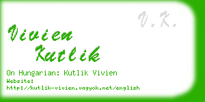 vivien kutlik business card